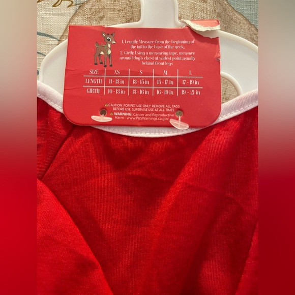 NWT Rudolph The Red Nosed Reindeer Dog Christmas Dress Costume In Size Med, - Picture 6 of 9